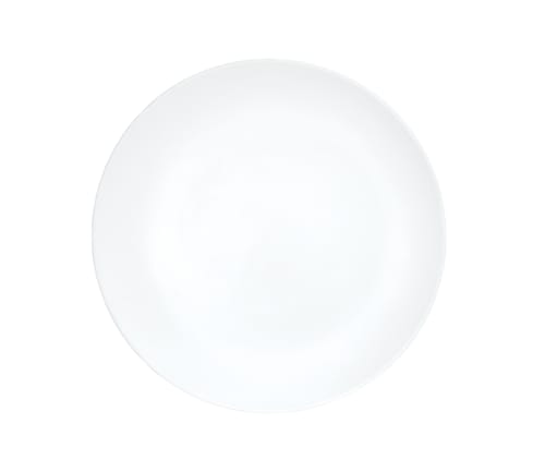 Cal-Mil 22445-7-15 Shallow Coupe 7" Matte White Oval Melamine Plate