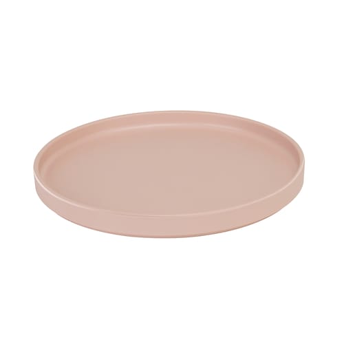 Cal-Mil 22026-10-108 Hudson 10 1/2" Blush Low Rim Round Melamine Plate