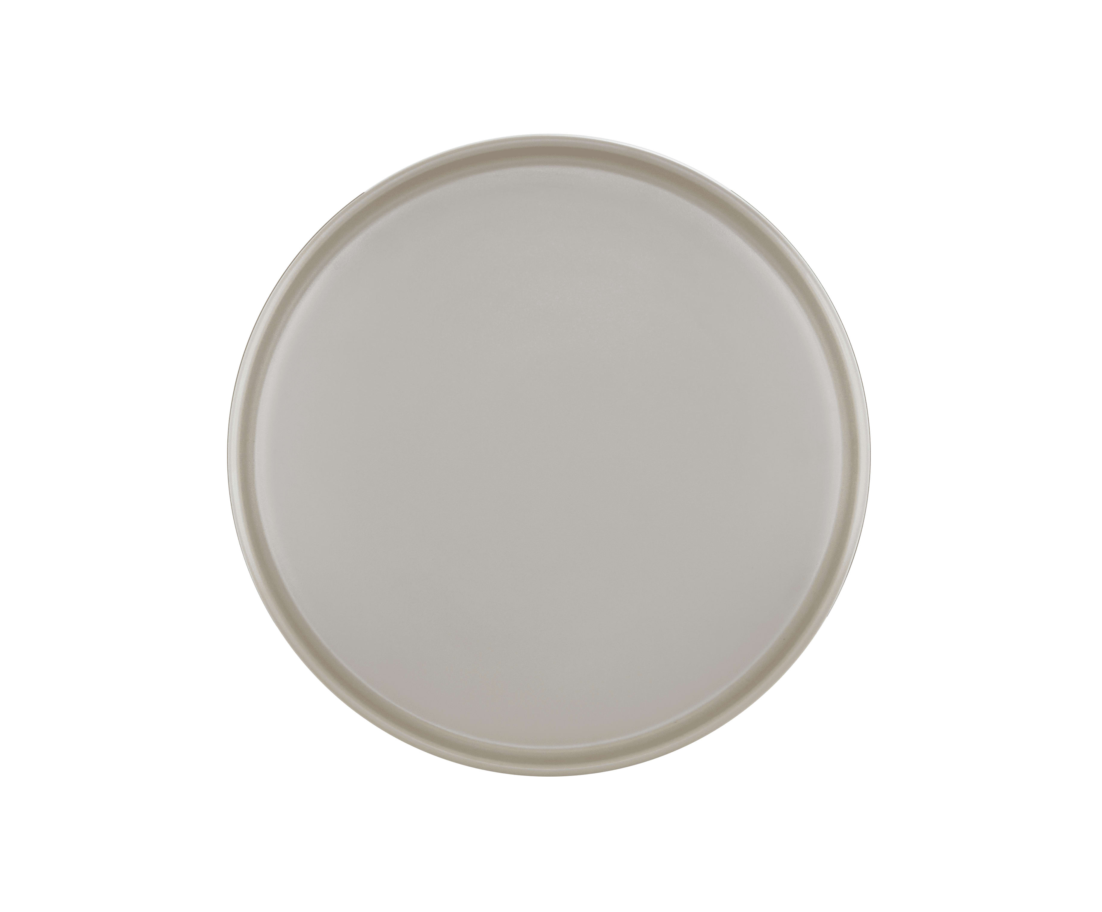 Cal-Mil 22026-10-102 Hudson 10 1/4" Ash Low Rim Round Melamine Plate