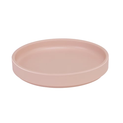 Cal-Mil 22026-8-108 Hudson 8 1/4" Blush Low Rim Round Melamine Plate