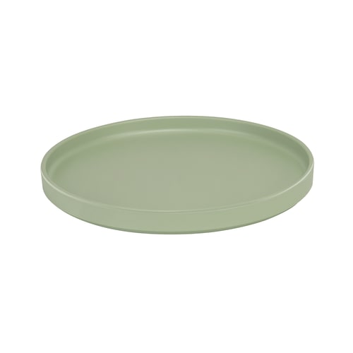 Cal-Mil 22026-10-107 Hudson 10 1/2" Match Green Low Rim Round Melamine Plate