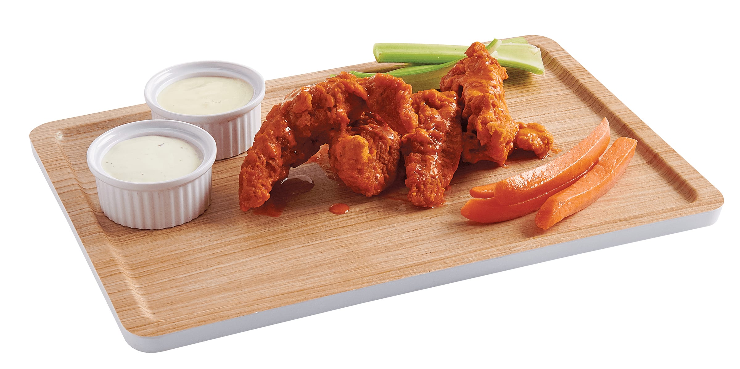 Cal-Mil 22100-91 Modular 9" x 13" Faux Wood Rectangular Melamine Tray