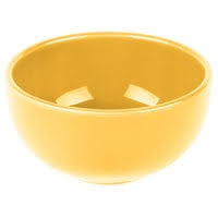 Libbey 903044002 Cantina 5 oz. Saffron Uncarved Porcelain Salsa Bowl - 12/Case
