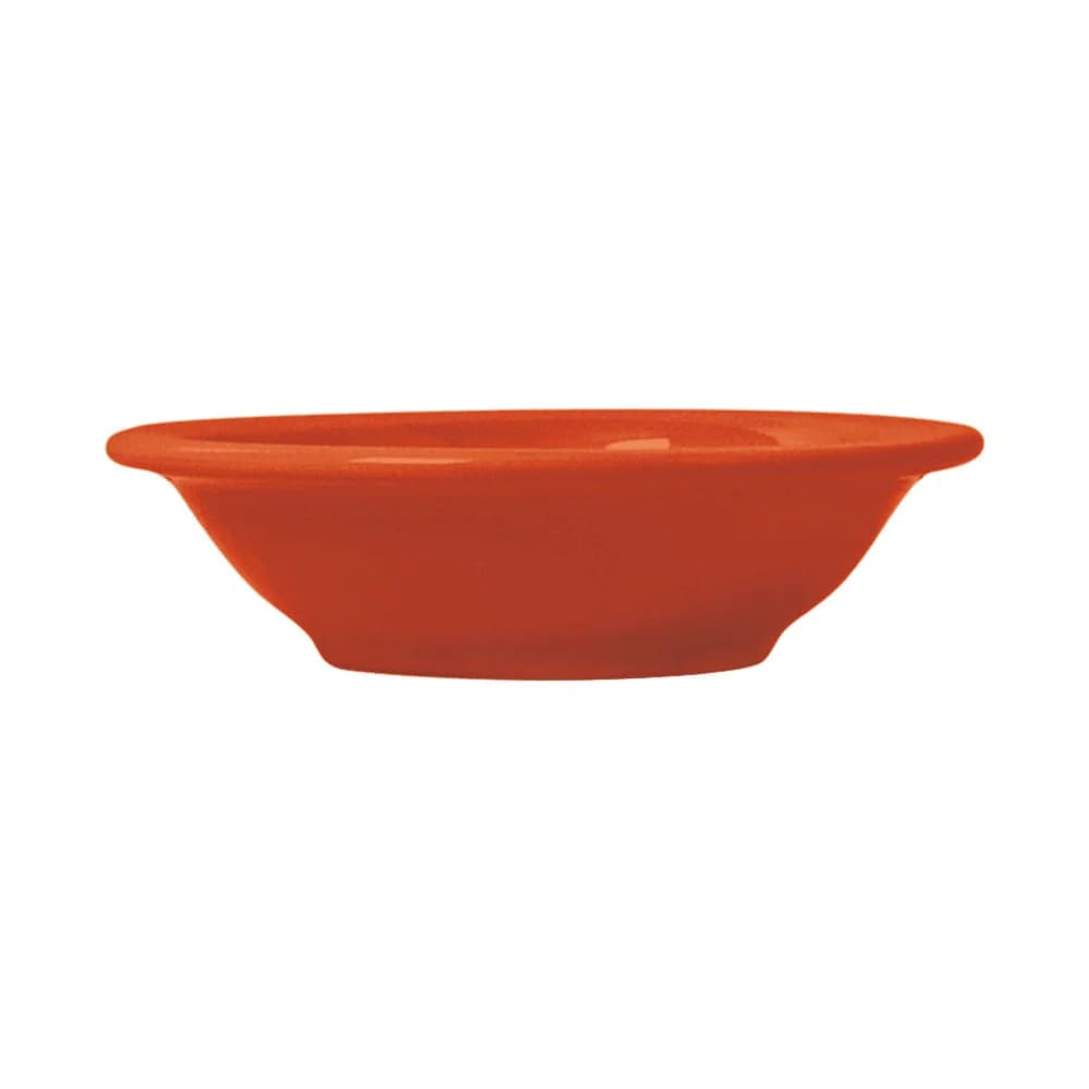 Libbey 903045013 Cantina 5 oz. Cayenne Uncarved Porcelain Fruit Bowl - 36/Case