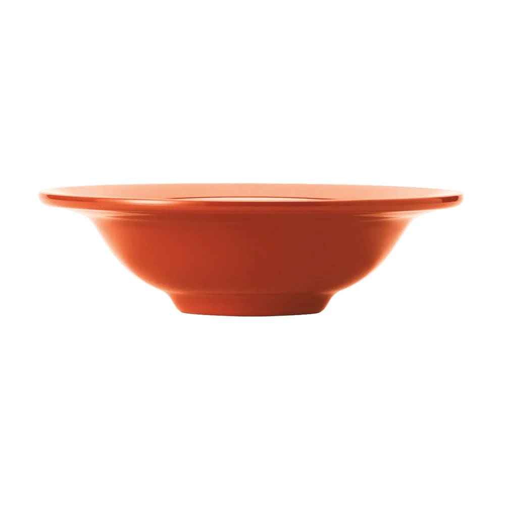 Libbey 906045019 Cantina 12 oz. Cayenne Uncarved Melamine Grapefruit Bowl - 12/Case