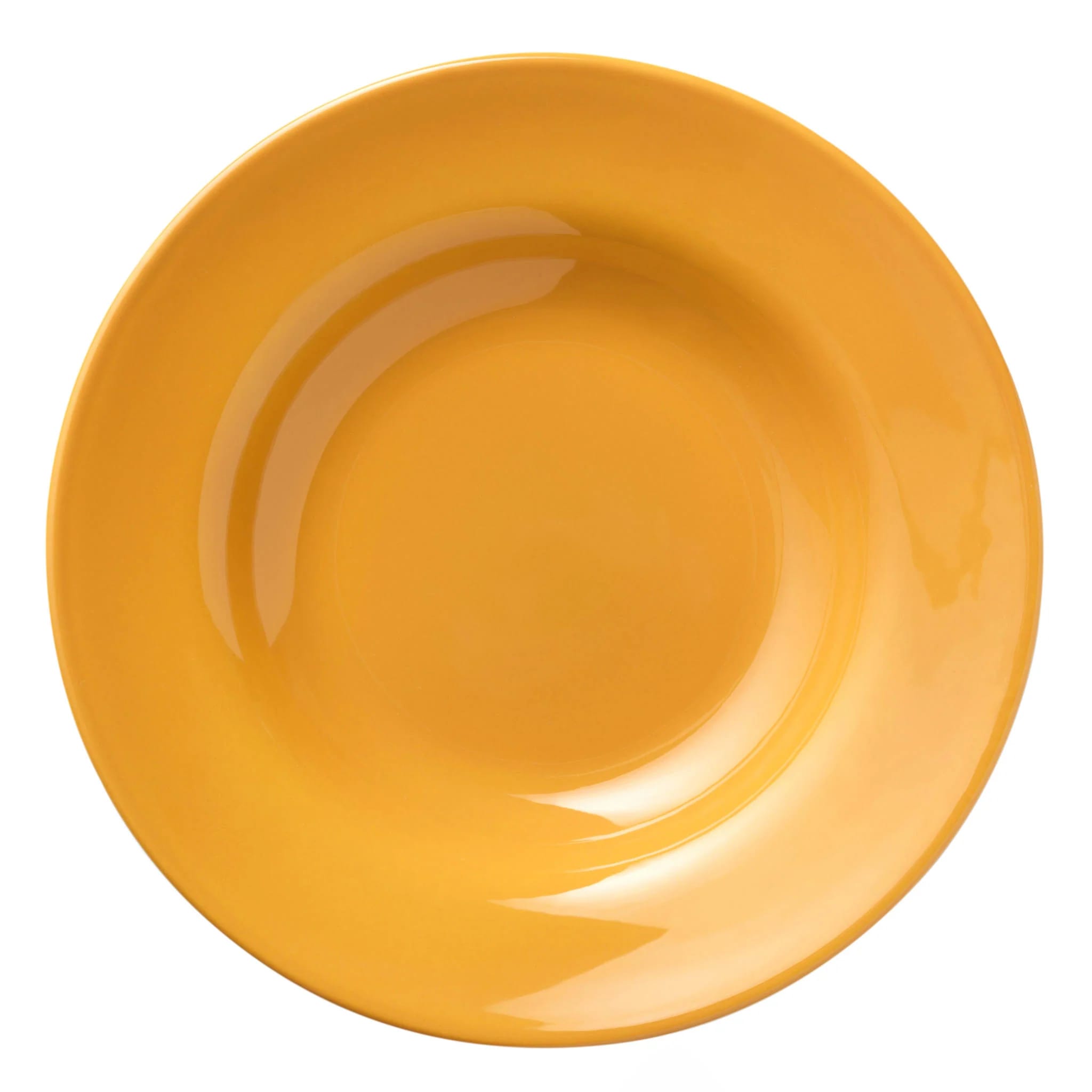 Libbey 903044377 Cantina 21 oz. Saffron Uncarved Porcelain Pasta Bowl - 12/Case