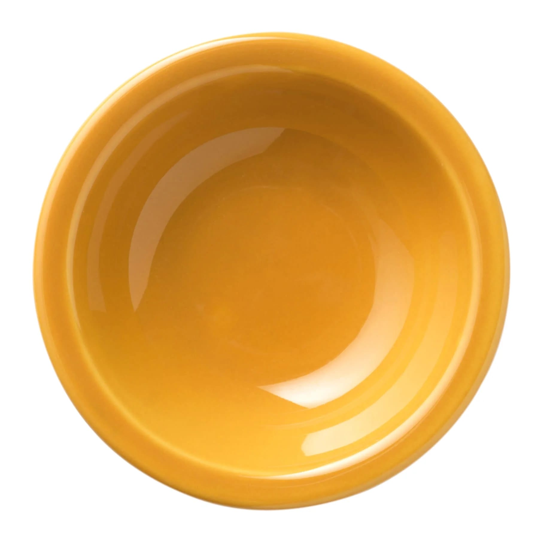 Libbey 903044172 Cantina 4 oz. Saffron Uncarved Porcelain Fruit Bowl - 36/Case