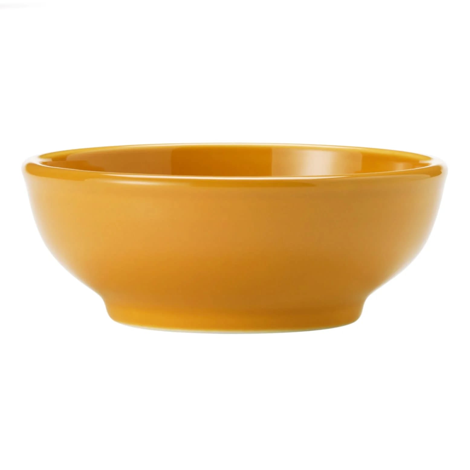Libbey 903044003 Cantina 18 oz. Saffron Uncarved Porcelain Oatmeal Bowl - 12/Case