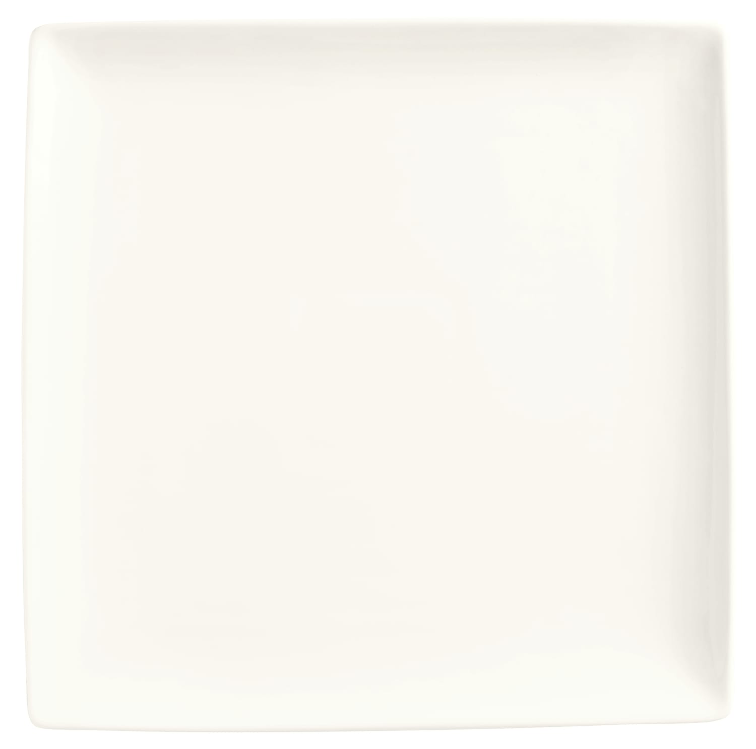 Libbey SL114C 4" Square Coupe Plate - Ultra Bright White, Slate