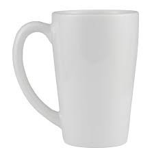 Libbey STM16 Porcelana 16 oz. Bright White Porcelain Stretch Mug - 12/Case