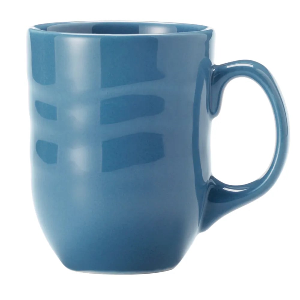 Libbey 903032004 Cantina 11 oz. Blueberry Carved Porcelain Mug - 12/Case