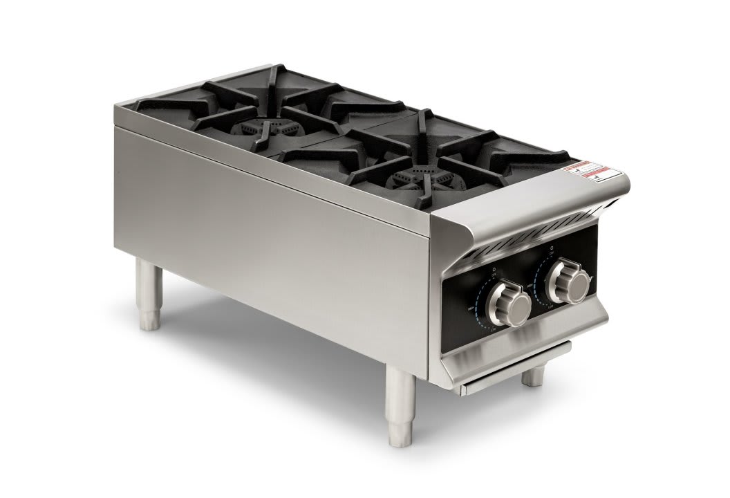 Vollrath HPG2-12 Cayenne® 2 Burner Countertop Hot Plate / Range, Natural / LP Gas