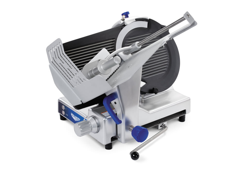 Vollrath 40955 13" Heavy Duty Deluxe Meat Slicer with Safe Blade Removal System - 1/2 hp