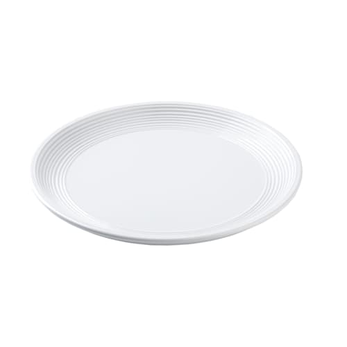 TableCraft 11148 Pulito Collection Round Plate White Melamine 10.50" x 10.50" x 1"