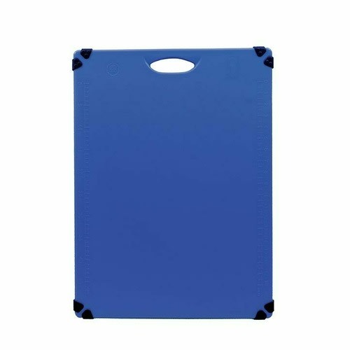 TableCraft CBG1824ABL Cash & Carry Grippy Cutting Board Blue Polypropylene 24" x 18" x 0.62"