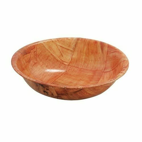 TableCraft 218W Round Salad Bowl - Quarts Wood (Maple - Melamine Coated)  10.5 Qt