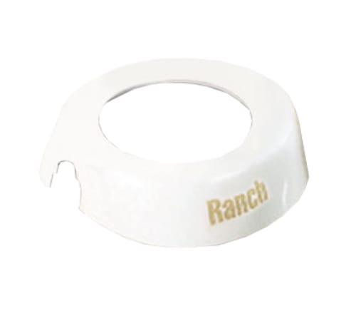 TableCraft CB6 Option Collar Ranch White/Beige Plastic Fits Option Dispensers 3.62" x 3.38" x 0.94"