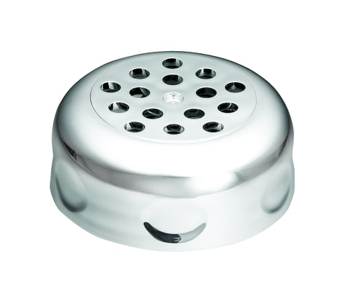 TableCraft C260TCH Cash & Carry Shaker Lid Top Perforated Chrome Plated ABS Pack of 12 2.19" x 2.19" x 0.75"