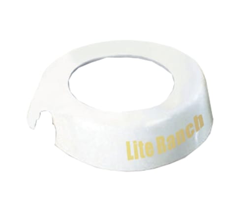 TableCraft CB20 Option Collar Lite Ranch White/Beige Plastic Fits Option Dispensers 3.62" x 3.38" x 0.94"