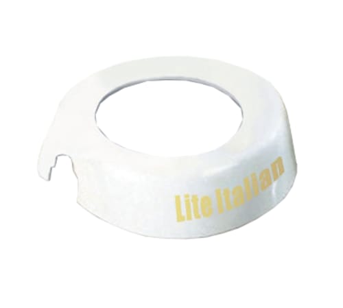 TableCraft CB21 Option Collar Lite Italian White/Beige Plastic Fits Option Dispensers 3.62" x 3.38" x 0.94"