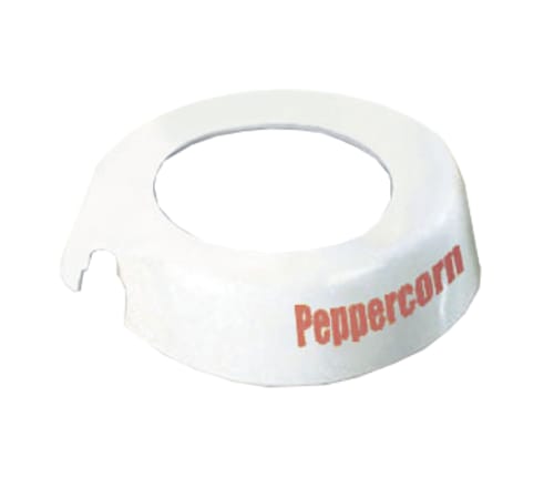 TableCraft CM14 Option Collar Peppercorn White/Maroon Plastic Fits Option Dispensers 3.62" x 3.38" x 0.94"
