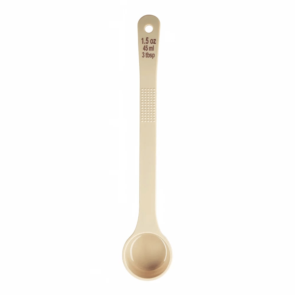 TableCraft 11168 Long Handle Spoonout Solid Beige Polycarbonate  1.5 Oz