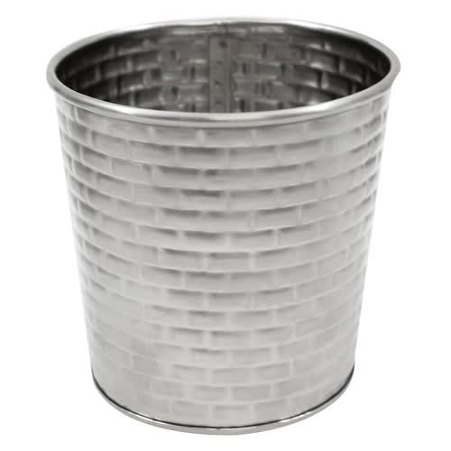 TableCraft GTSS31 Brickhouse Collection Round Fry Cup Stainless Steel  13 Oz