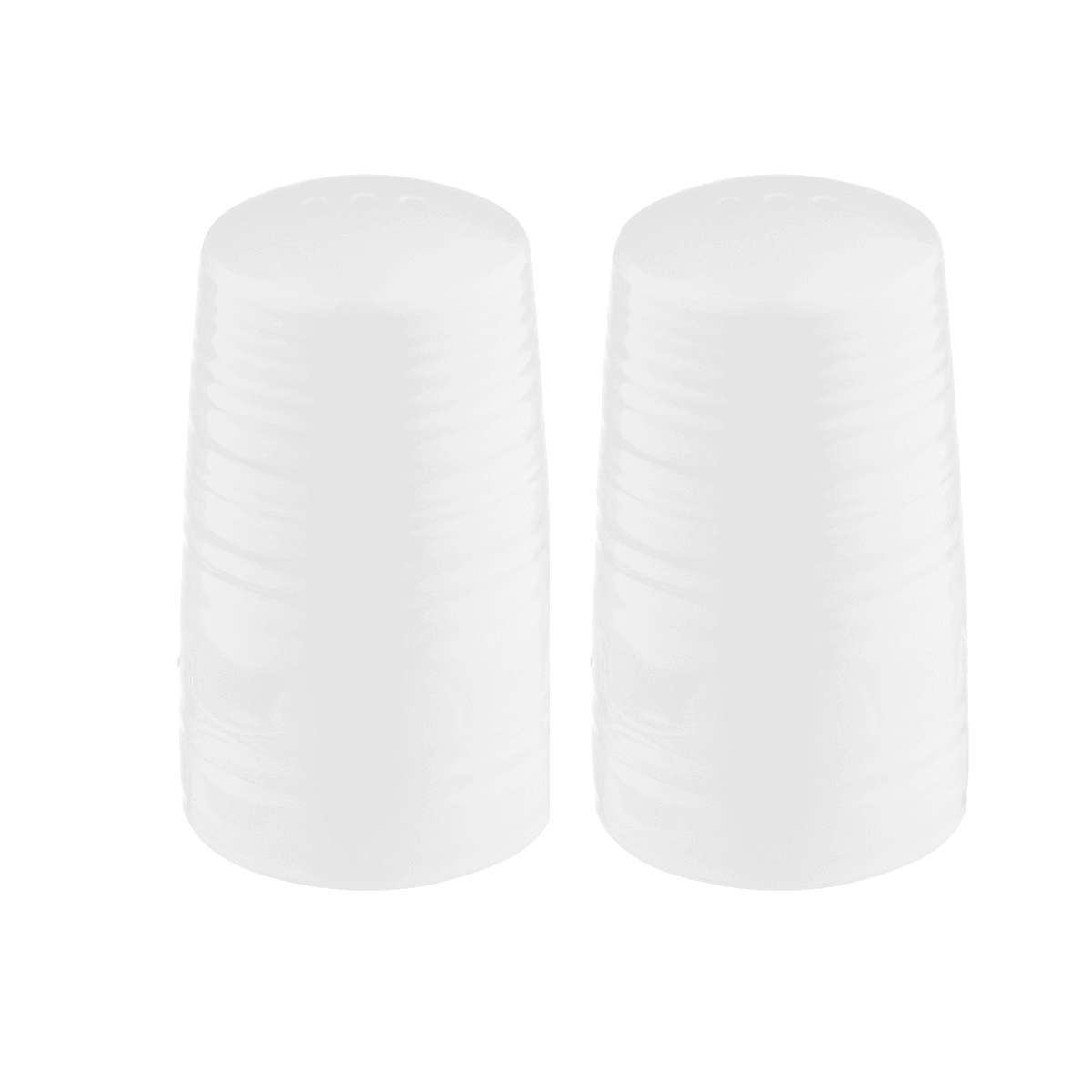 TableCraft 10413 Pulito Collection Salt & Pepper Shakers White Melamine 1.25 Oz