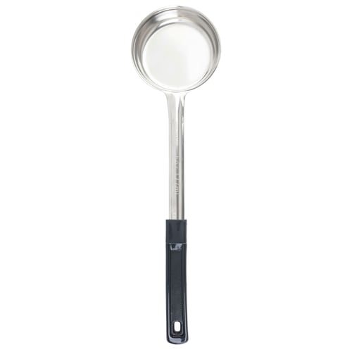 TableCraft 6706 One-Piece Spoonout Solid Stainless Steel Black Handle  6 Oz