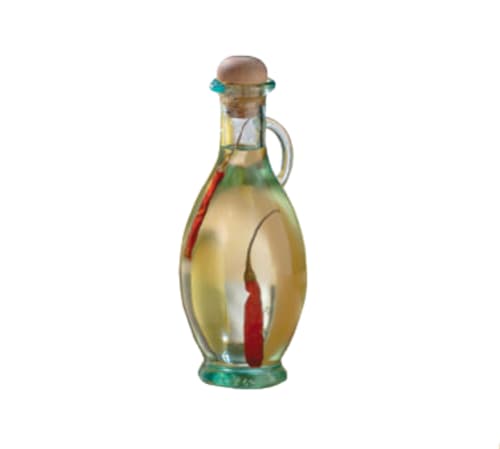 TableCraft H9220 Cash & Carry Tuscany Oil & Vinegar Bottles Glass (Green Tinted Glass) 8 Oz