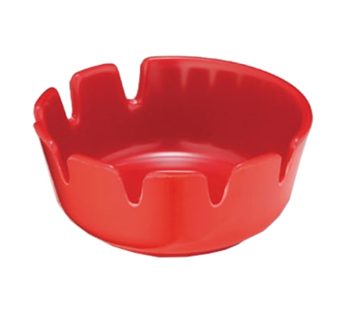 TableCraft 265R-1 Deep Well Ashtray Red Melamine 4.12" x 4.12" x 1.88"
