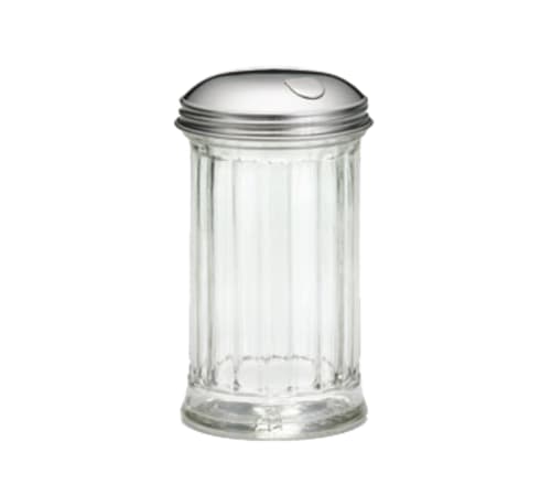 TableCraft 57S Fluted Shaker Glass Side Flap Top  12 Oz