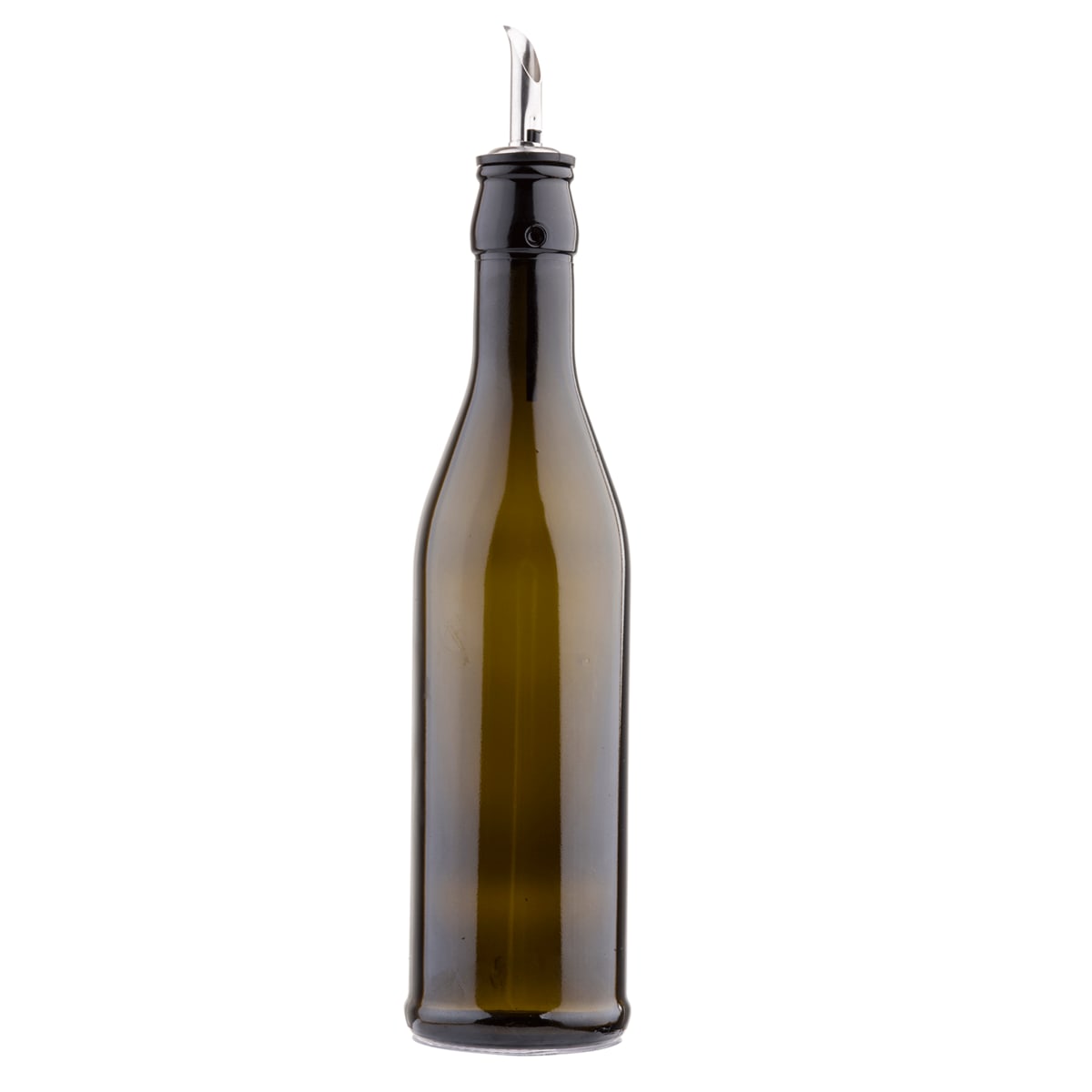TableCraft H92006 Cash & Carry Oil & Vinegar Bottles Glass (Dark Green Glass)  17 Oz