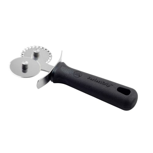 TableCraft 10974 Cash & Carry PerfectGrip Double Pastry Cutter Stainless Steel 2.62" x 1" x 6.25"
