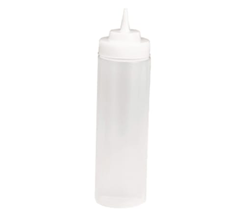 TableCraft 11253C-1 Widemouth Squeeze Bottle Clear Polyethylene 12 Oz