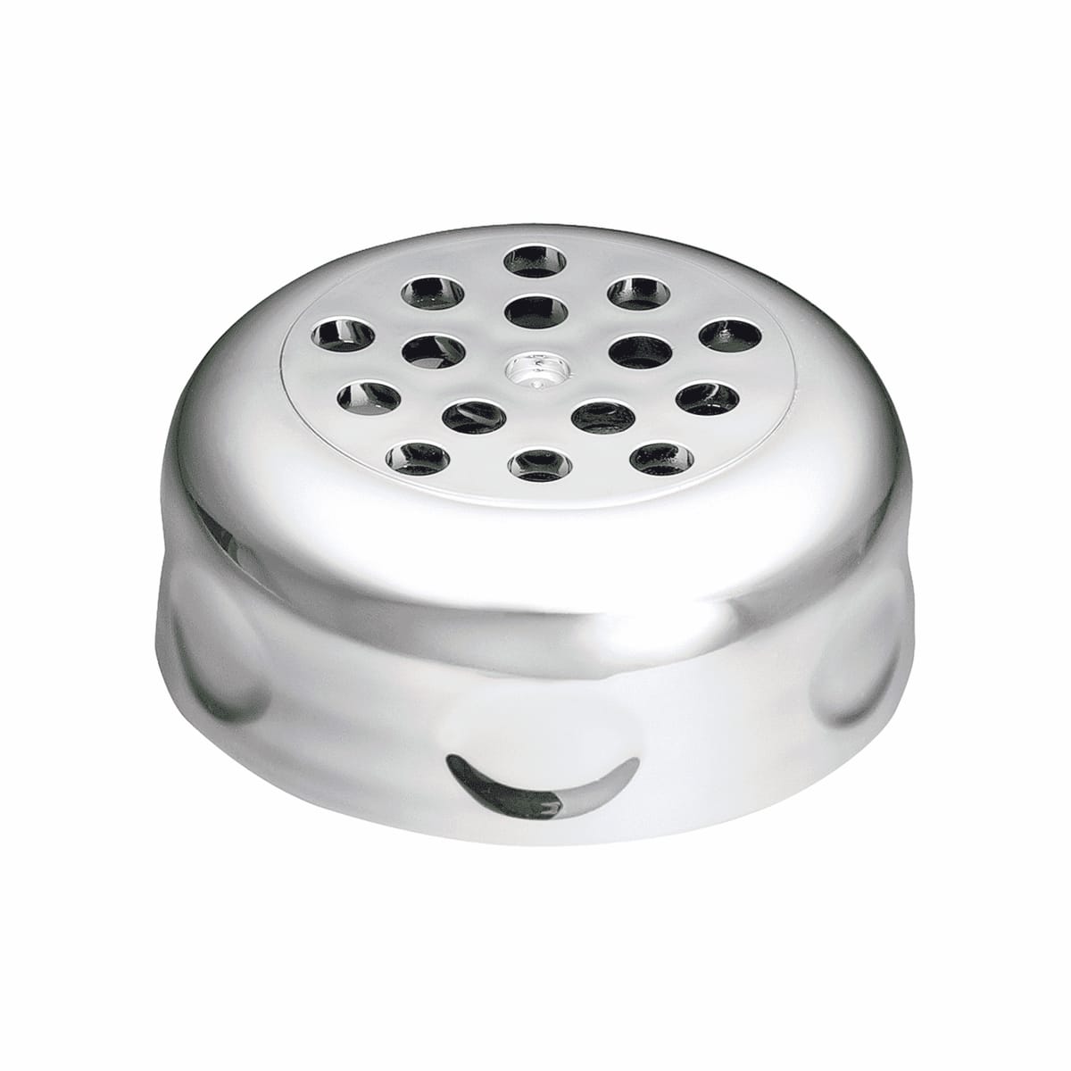 TableCraft P260CH Swirl Shaker Perforated Chrome Copolyester 6 Oz