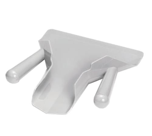 TableCraft PD8 Dual Handle French Fry Scoop Gray Polypropylene 8.12" x 9.12" x 2"