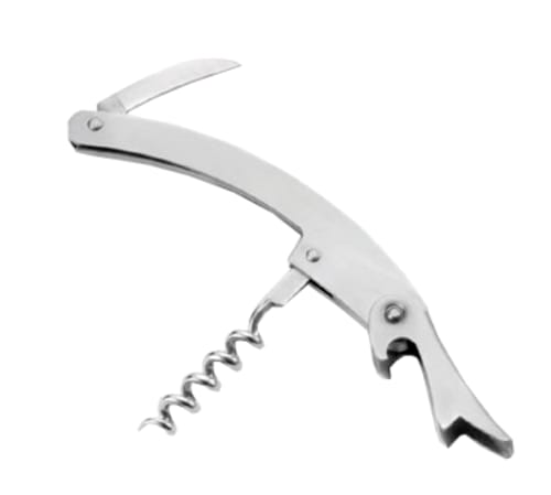 TableCraft 1228 Waiter's Corkscrew Stainless Steel Includes Foil Cutter 4.25" x 1" x 0.38"
