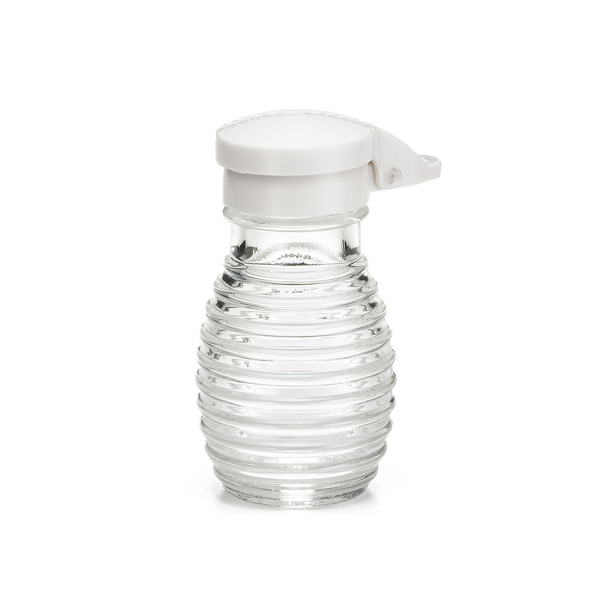 TableCraft BH2MPW Beehive Collection Salt & Pepper Shakers White Glass  2 Oz