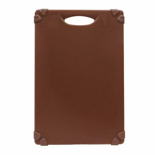 TableCraft CBG1824ABR Cash & Carry Grippy Cutting Board Brown Polypropylene 24" x 18" x 0.62"
