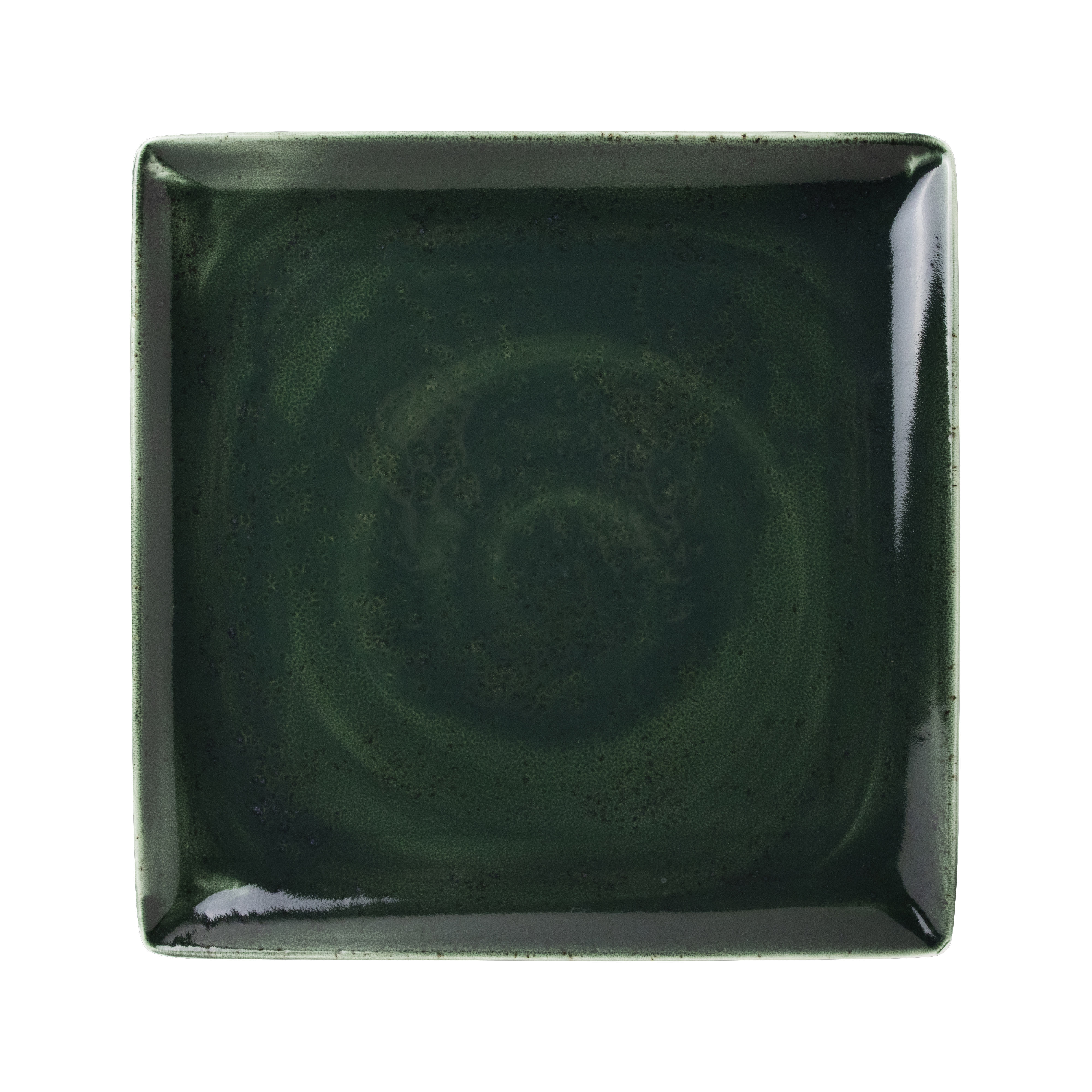 Steelite 12030553 Steelite Performance Vesuvius Burnt Emerald Taste Square Tray L 10.5" 6/Case