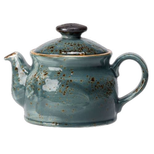 Steelite 11300367 Steelite Performance Craft Blue Teapot Club w/Lid L 6.75" W 4.375" H 8.0" (15.0 oz) 6/Case