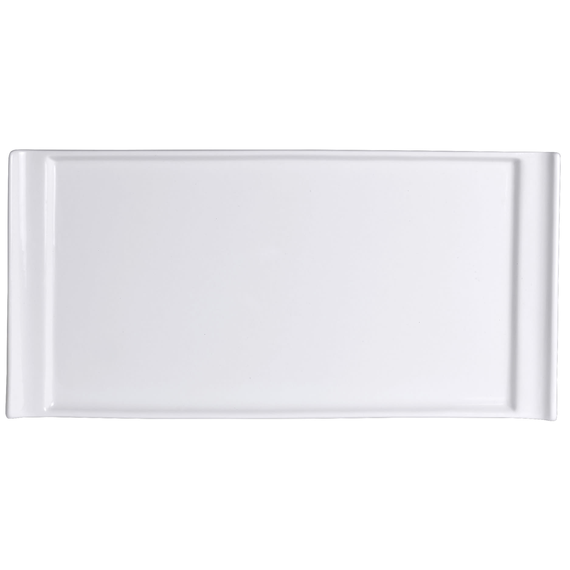 Steelite 6900E407 Varick Dinnerware Cafe Porcelain Pub Handled Rectangle Tray D 8.0" W 4.0" 12/Case
