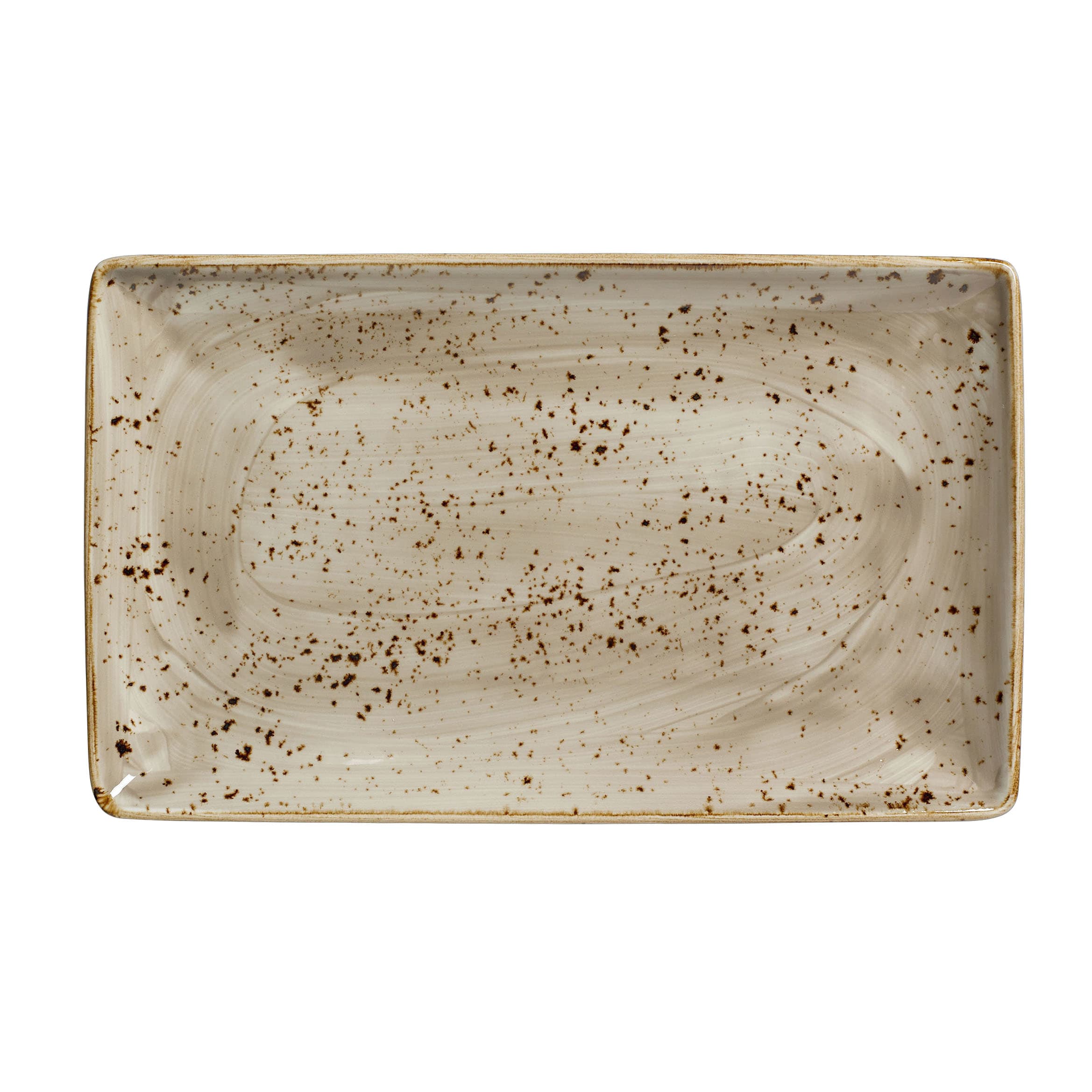 Steelite 11290550 Steelite Performance Craft Porcini Rectangle Tray L 10.625" W 6.5" H 0.875" 6/Case