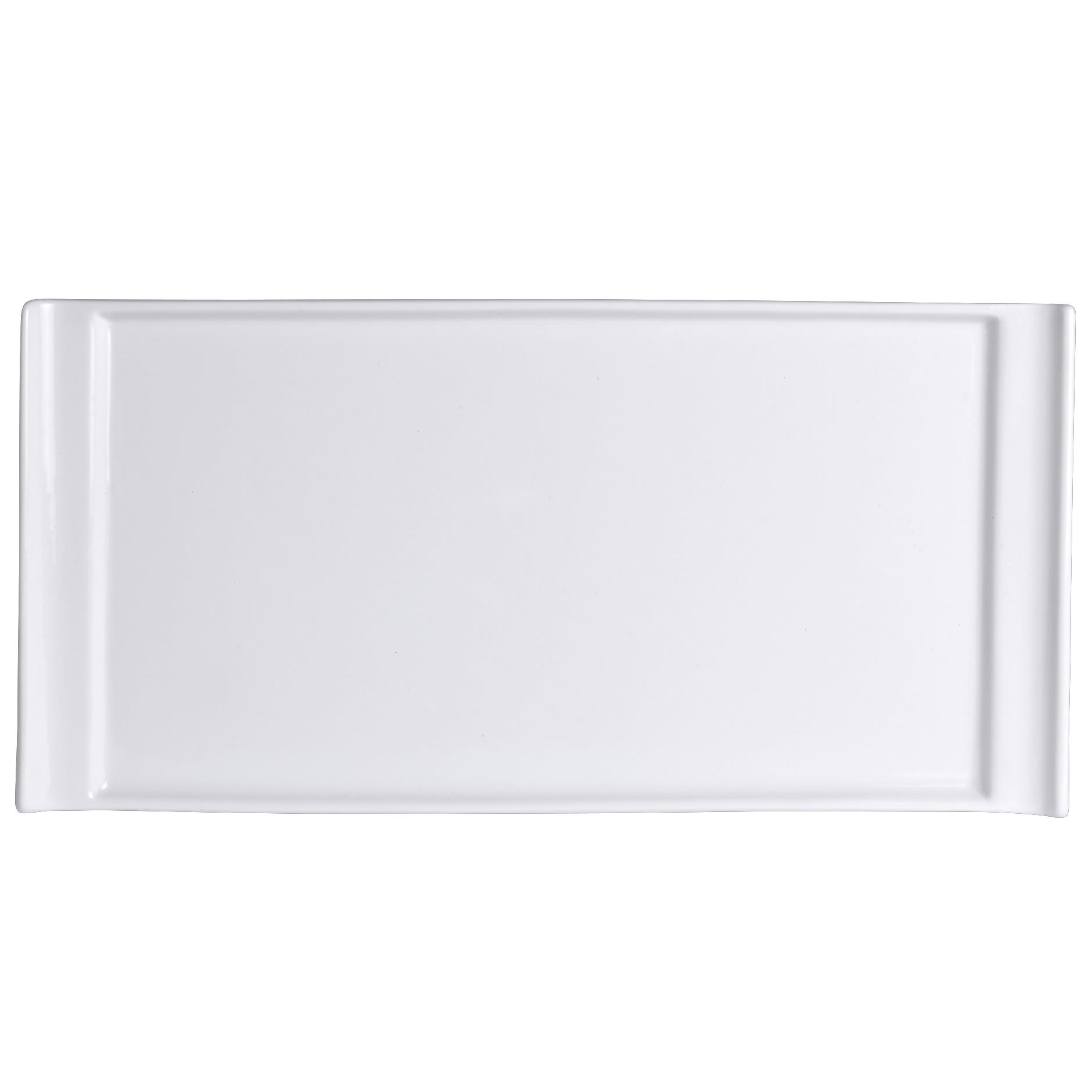 Steelite 6900E405 Varick Dinnerware Cafe Porcelain Pub Handled Rectangle Tray L 11.75" W 5.75" 12/Case