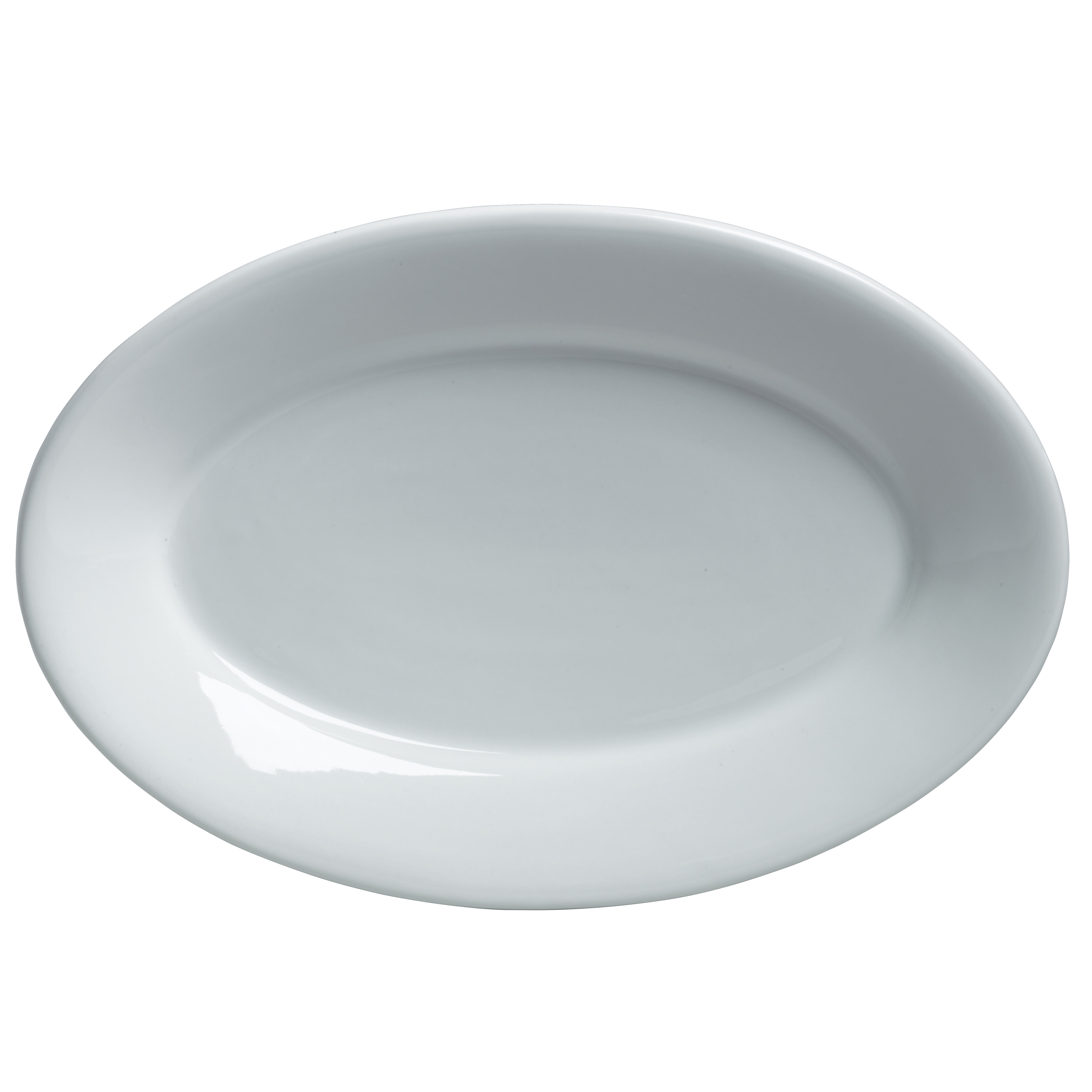 Steelite 6900E519 Varick Dinnerware Cafe Porcelain Classic Cafe Platter D 13.25" W 9.0" 12/Case