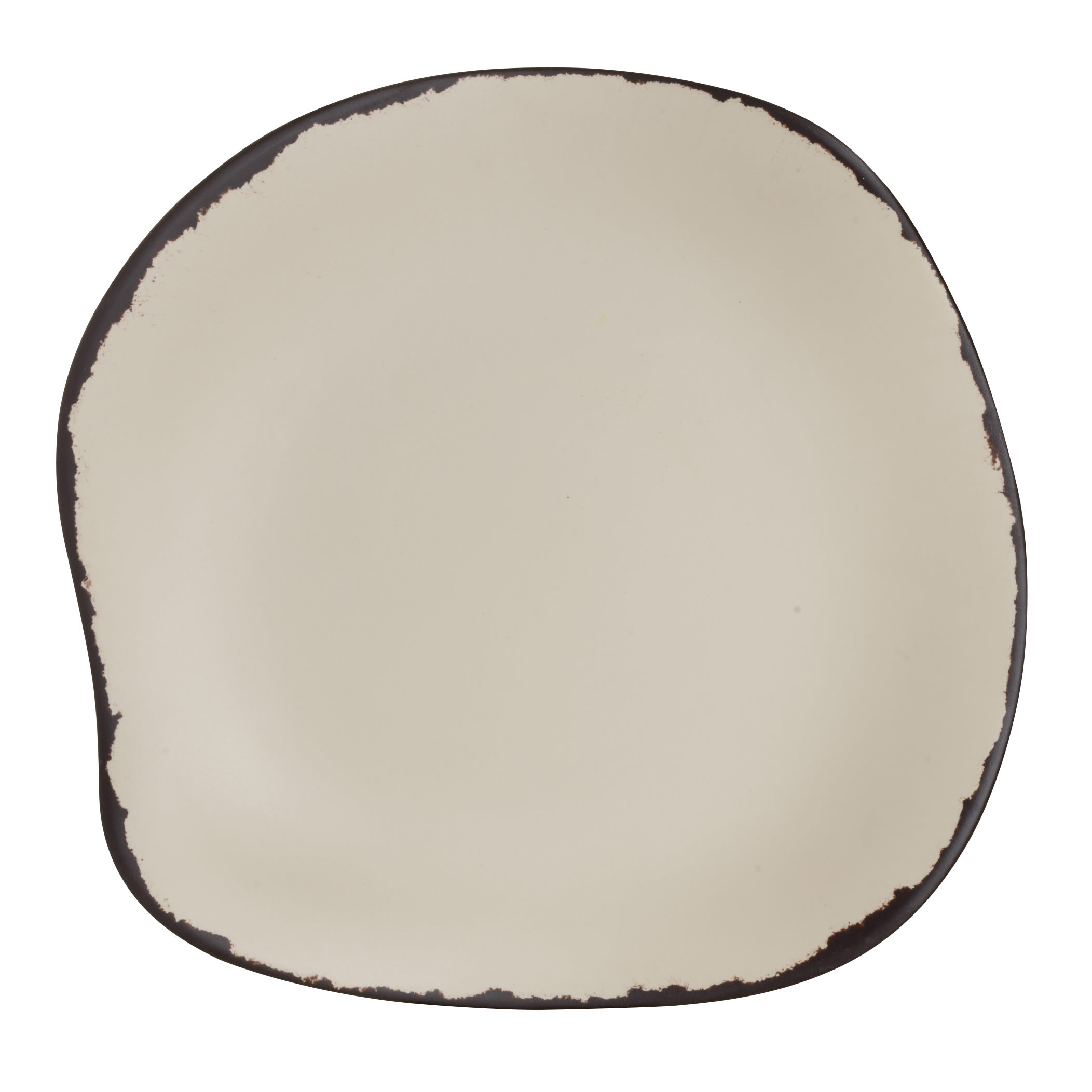 Steelite 7202DD027 Delfin Melamine Marisol Rustic Sandshell B&B Plate D 5.5" 12/Case