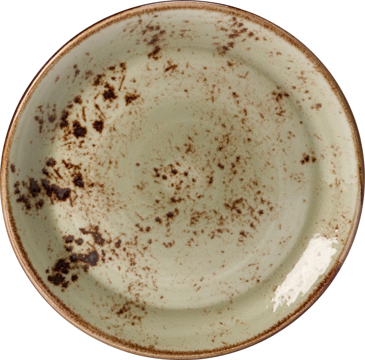 Steelite 11310565 Steelite Performance Craft Green Taste Coupe Plate D 11.75" W 11.75" H 0.875" 12/Case