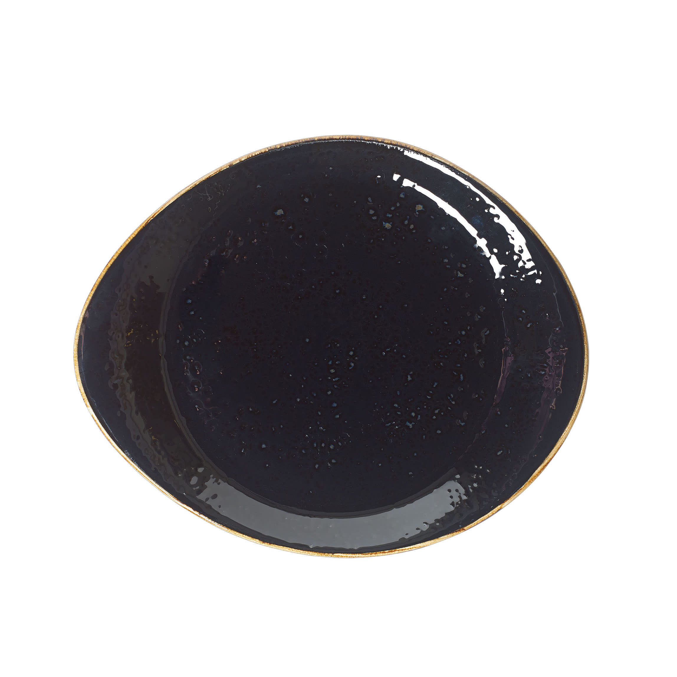 Steelite 12090521 Steelite Performance Craft Licorice Plate L 10.0" W 8.125" H 1.0" 12/Case