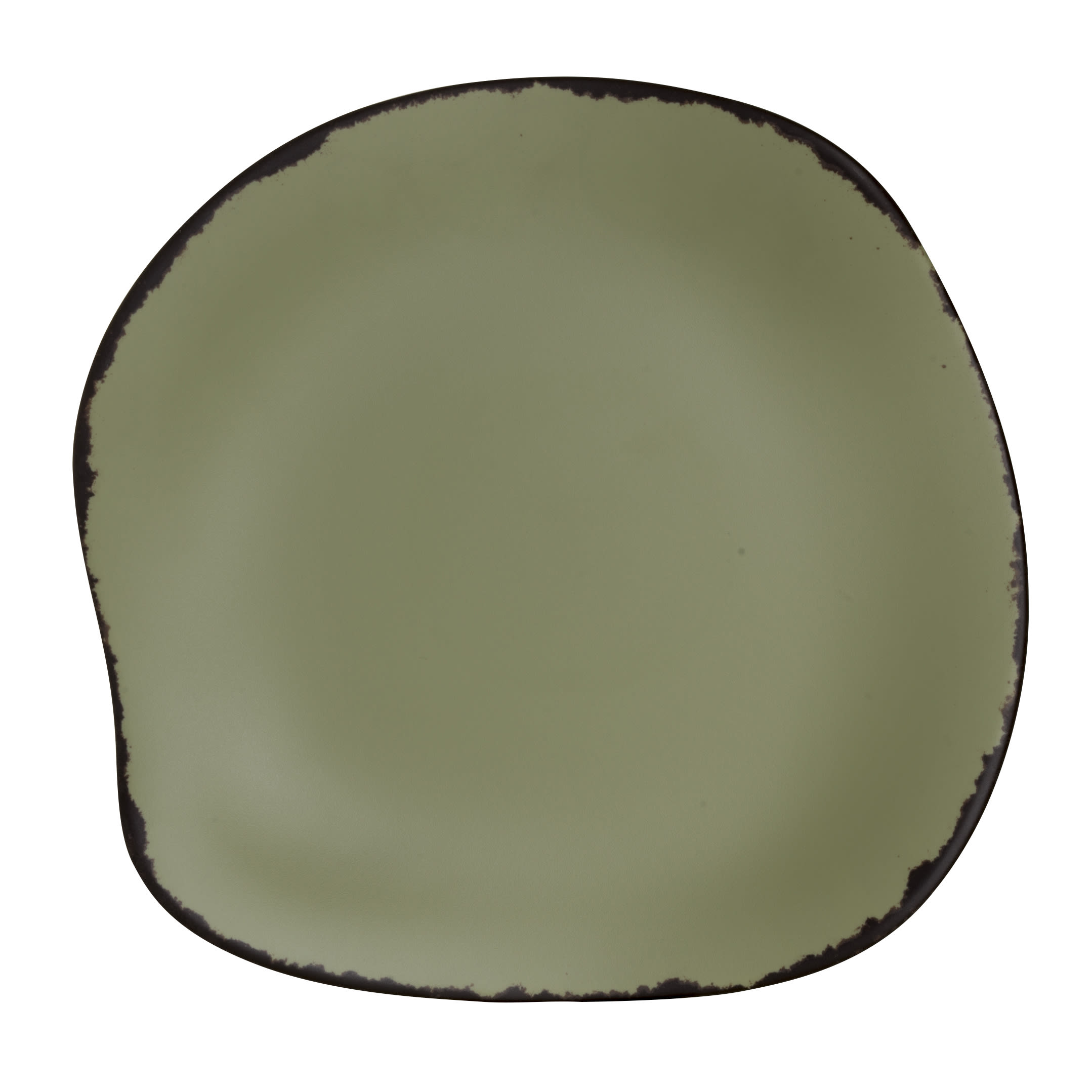 Steelite 7216DD028 Delfin Melamine Marisol Rustic Sage Plate D 11.5" 12/Case